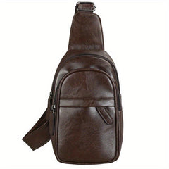 Men's Leather Crossbody Fanny Pack for Outdoors