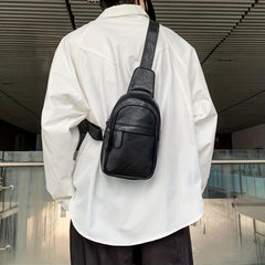 Men's Leather Crossbody Fanny Pack for Outdoors
