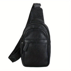 Men's Leather Crossbody Fanny Pack for Outdoors