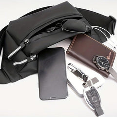 Men's Large Capacity Nylon Waist Bag Fanny Pack