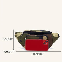 Camouflage Casual Waist Bag Sports Waist Bag Chest Bag