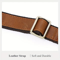 Men's Casual Leather Waist Bag Retro Crazy Horse Leather Shoulder Bag