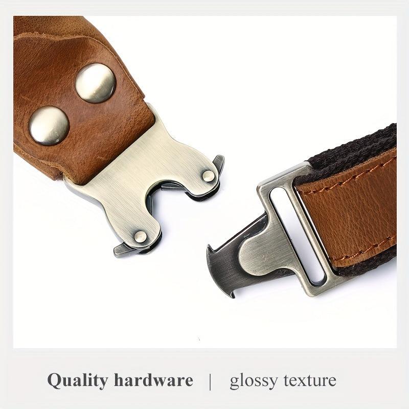 Men's Casual Leather Waist Bag Retro Crazy Horse Leather Shoulder Bag