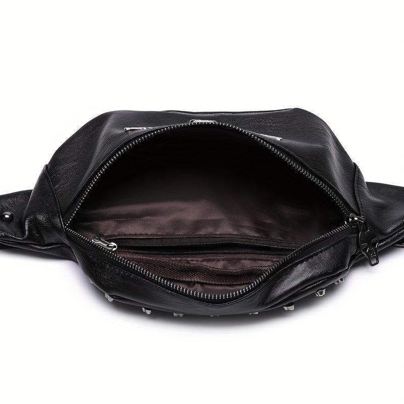 Skull Wings Chest Bag Punk Style Fanny Bag