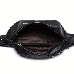 Skull Wings Chest Bag Punk Style Fanny Bag