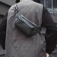 Solid Chest Bag for Outdoor Sports - Single Shoulder Bag