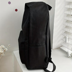 Large Capacity Campus Backpack Solid School Bag All Match Rucksack