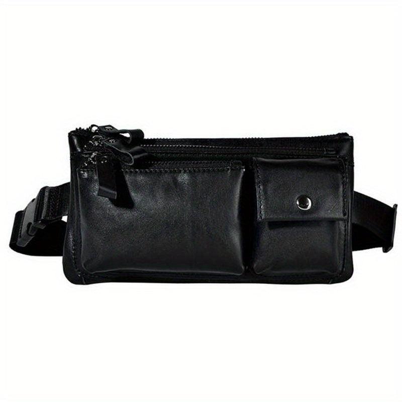 Vintage Leather Waist Bag Slim Mobile Phone Crossbody Bag