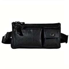 Vintage Leather Waist Bag Slim Mobile Phone Crossbody Bag