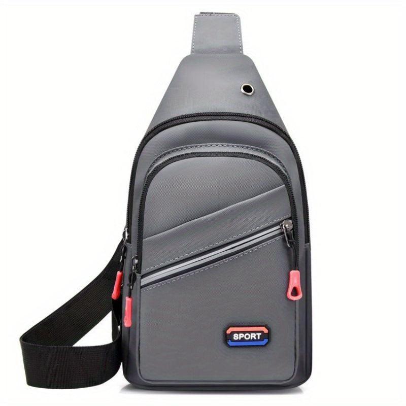 Large Capacity Men's Crossbody Chest Bag Waterproof Shoulder Sports Bag