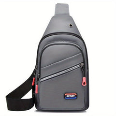 Large Capacity Men's Crossbody Chest Bag Waterproof Shoulder Sports Bag