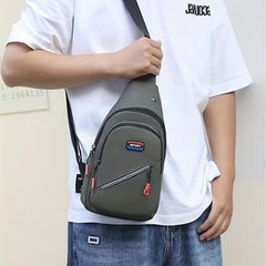 Large Capacity Men's Crossbody Chest Bag Waterproof Shoulder Sports Bag