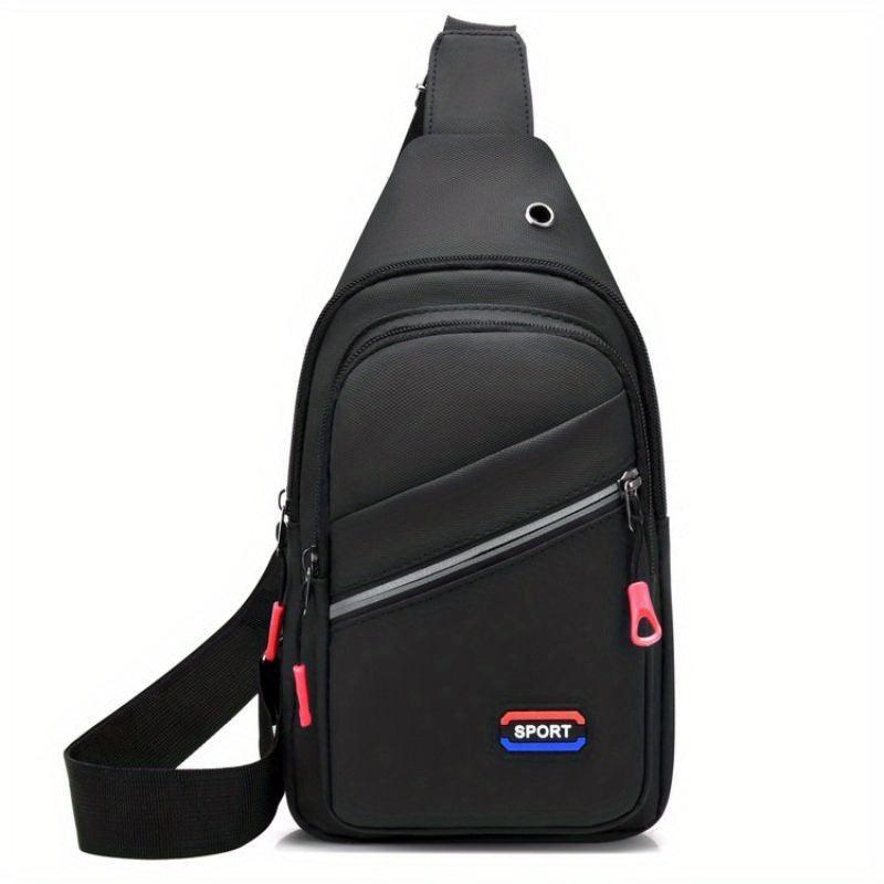 Large Capacity Men's Crossbody Chest Bag Waterproof Shoulder Sports Bag
