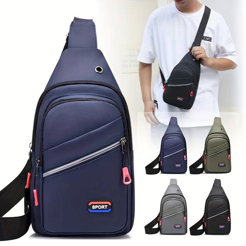 Large Capacity Men's Crossbody Chest Bag Waterproof Shoulder Sports Bag