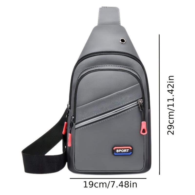 Large Capacity Men's Crossbody Chest Bag Waterproof Shoulder Sports Bag
