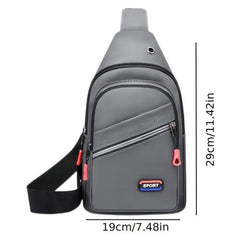 Large Capacity Men's Crossbody Chest Bag Waterproof Shoulder Sports Bag