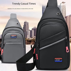 Large Capacity Men's Crossbody Chest Bag Waterproof Shoulder Sports Bag