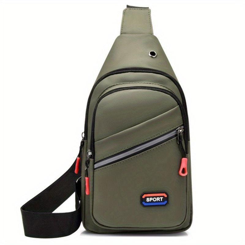 Large Capacity Men's Crossbody Chest Bag Waterproof Shoulder Sports Bag
