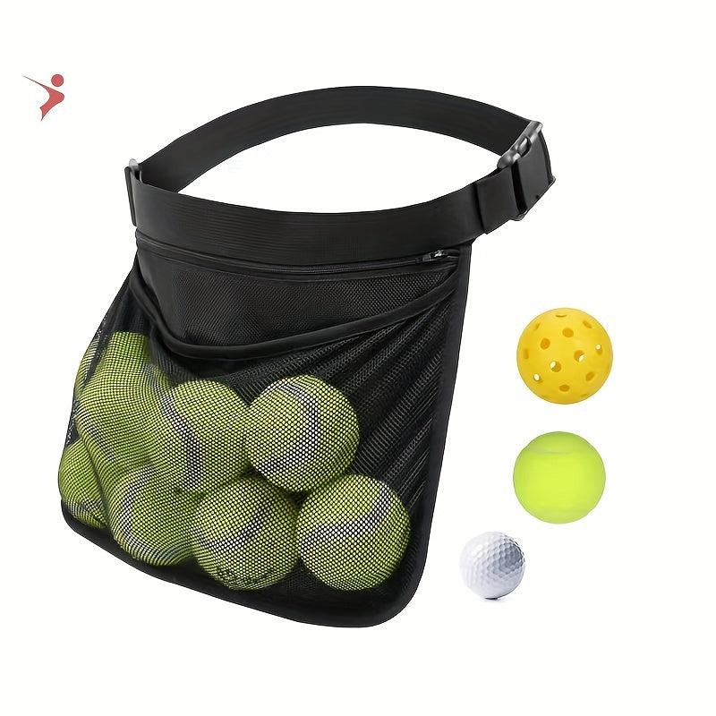 Large Capacity Zipper Tennis Ball Waist Bag