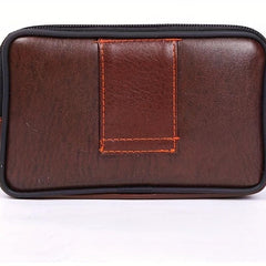 Men's Waist Bag Belt Buckle Zipper Phone Coin Purse