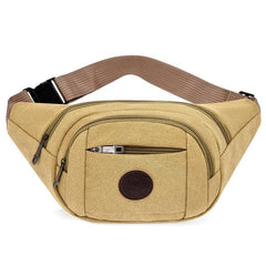 Anti Isolysin Canvas Waist Bag Men's Street Stall Anti theft Sports Chest Bag