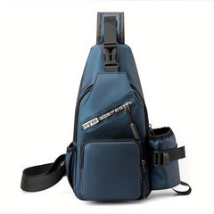 Men's Multifunctional Chest Bag Large Capacity Waterproof Shoulder Bag