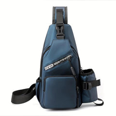 Men's Multifunctional Chest Bag Large Capacity Waterproof Shoulder Bag