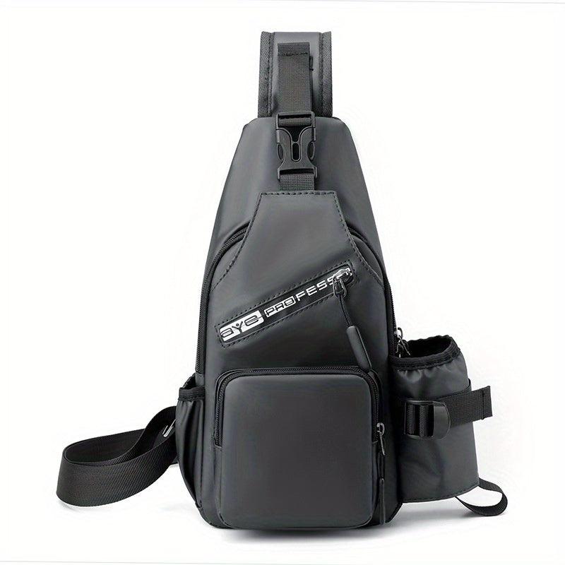 Men's Multifunctional Chest Bag Large Capacity Waterproof Shoulder Bag