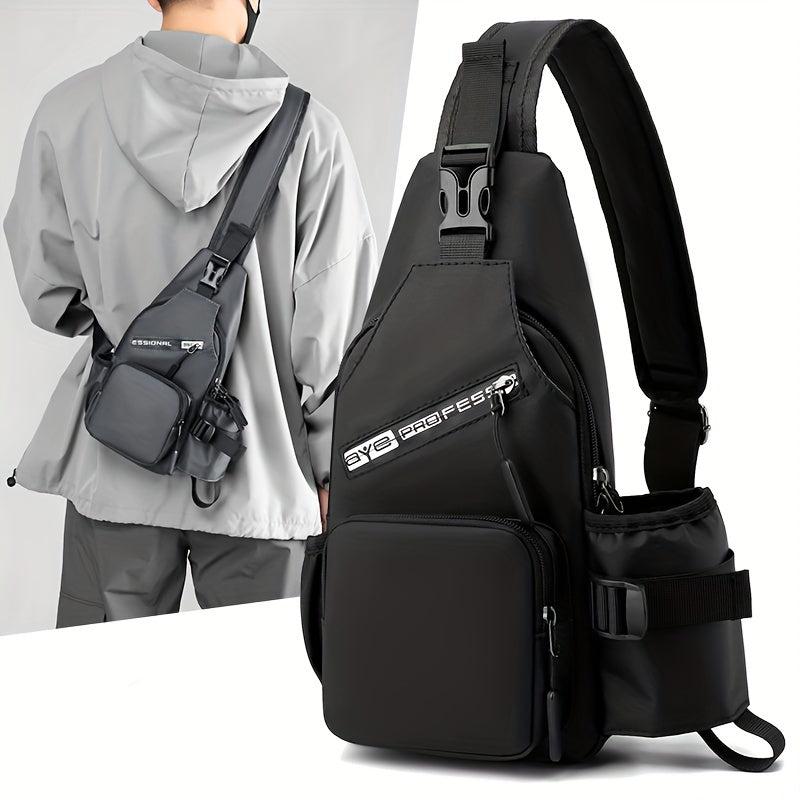 Men's Multifunctional Chest Bag Large Capacity Waterproof Shoulder Bag