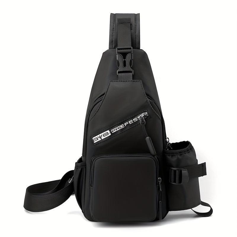 Men's Multifunctional Chest Bag Large Capacity Waterproof Shoulder Bag