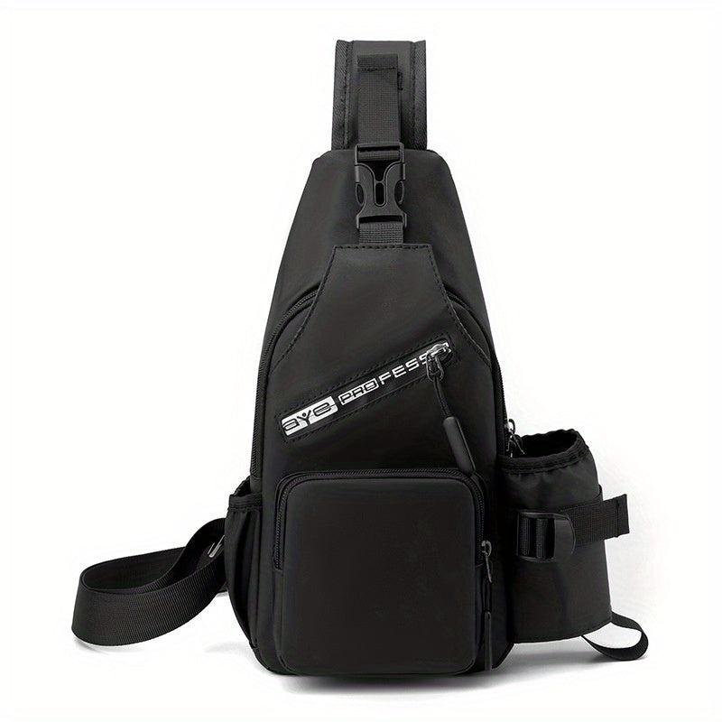 Men's Multifunctional Chest Bag Large Capacity Waterproof Shoulder Bag