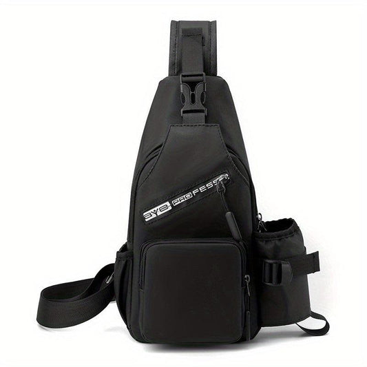 Men's Multifunctional Chest Bag Large Capacity Waterproof Shoulder Bag