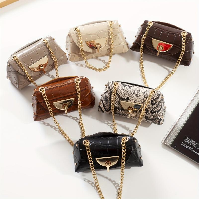 Chain Decor Waist Bag Small Mini Belt Waist Bag