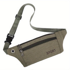 Large Canvas Waist Bag for Sports and Casual Wear