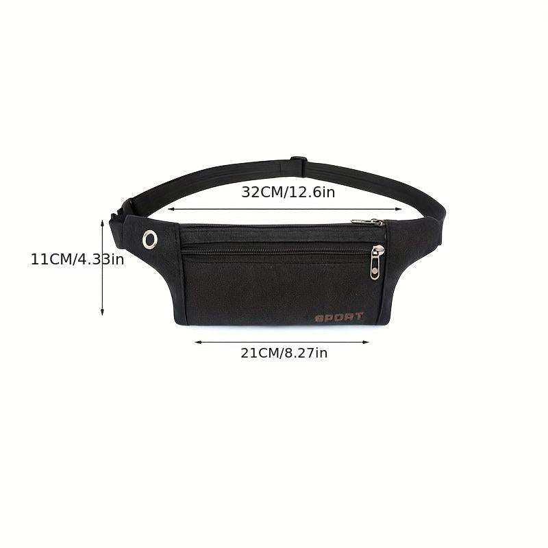 Large Canvas Waist Bag for Sports and Casual Wear