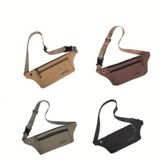 Large Canvas Waist Bag for Sports and Casual Wear