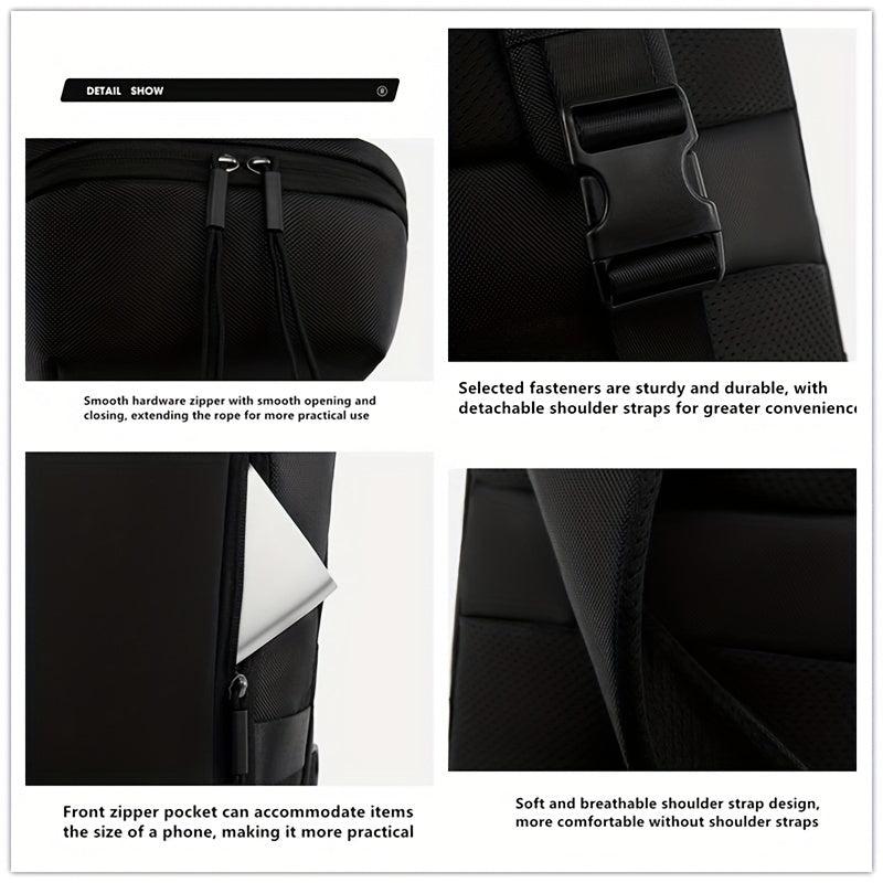 Men's High Crossbody Shoulder Bag Chest Bag With Safety Lock