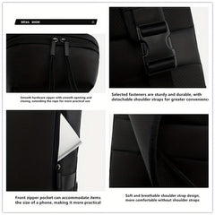 Men's High Crossbody Shoulder Bag Chest Bag With Safety Lock