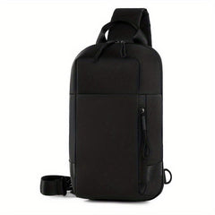 Men's High Crossbody Shoulder Bag Chest Bag With Safety Lock