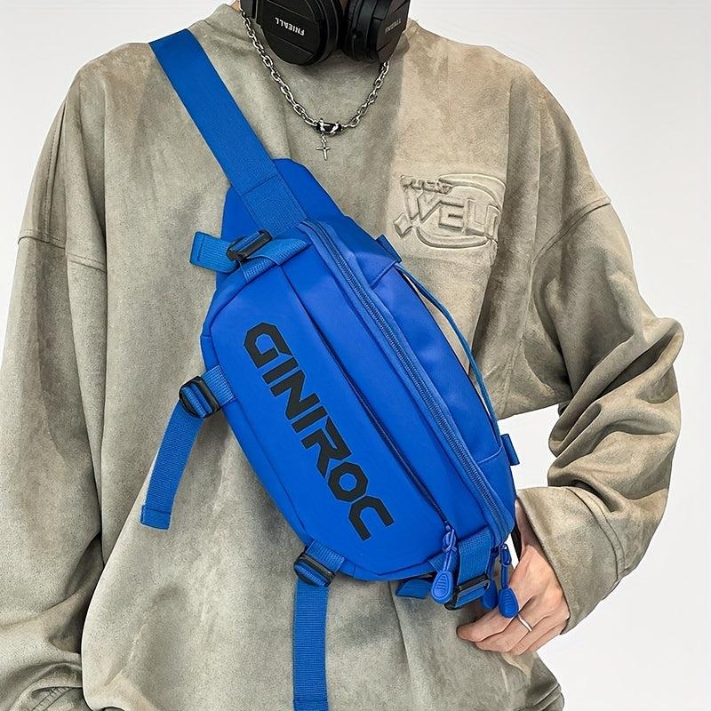 Letter Pattern Chest Bag Waist Bag Student Casual Fanny Bag
