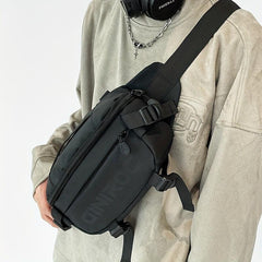 Letter Pattern Chest Bag Waist Bag Student Casual Fanny Bag