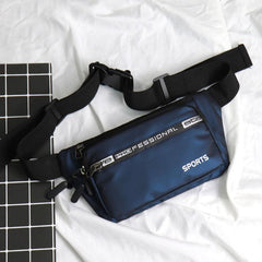 Men's Waist Bag Coin Purse Mobile Phone Bag Solid Waist Bag Crossbody Bag
