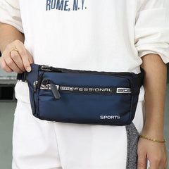 Men's Waist Bag Coin Purse Mobile Phone Bag Solid Waist Bag Crossbody Bag