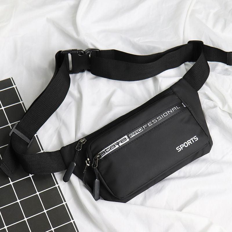 Men's Waist Bag Coin Purse Mobile Phone Bag Solid Waist Bag Crossbody Bag