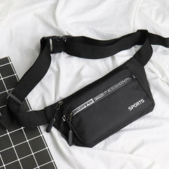 Men's Waist Bag Coin Purse Mobile Phone Bag Solid Waist Bag Crossbody Bag