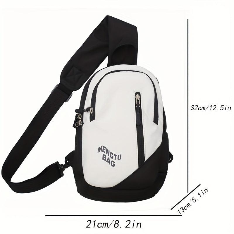 Stylish Contrast Chest Bag Waterproof
