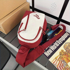 Stylish Contrast Chest Bag Waterproof