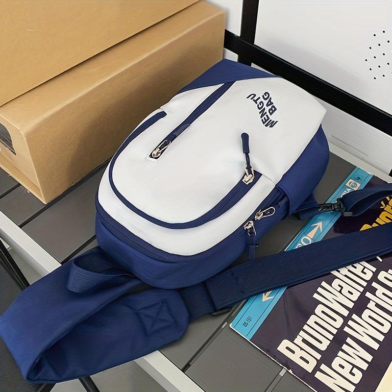 Stylish Contrast Chest Bag Waterproof