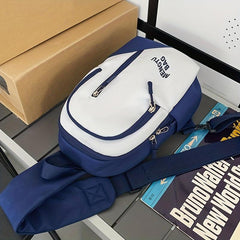 Stylish Contrast Chest Bag Waterproof