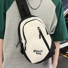 Stylish Contrast Chest Bag Waterproof